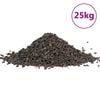 vidaXL Ghiaia di Basalto 25 kg Nera 5-8 mm