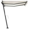 vidaXL Tenda da Sole Manuale Autoportante Manuale 350x250 cm Crema