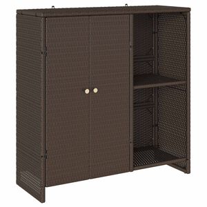 vidaXL Armadio con lo scaffale Marrone 100 x 36 x 102 cm Rattan