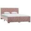 vidaXL Giroletto Rosa in Velluto 140x200 cm