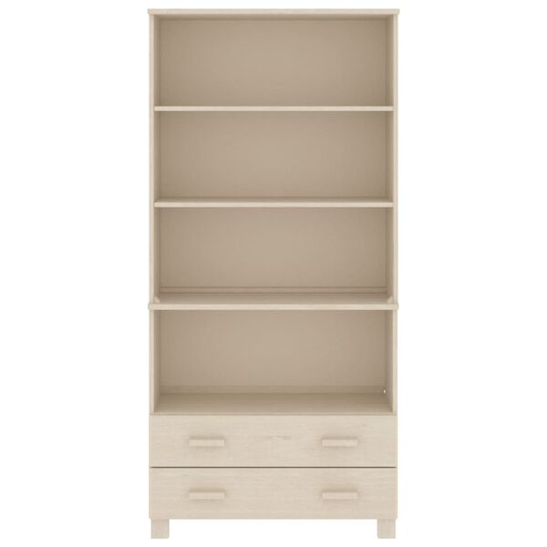 vidaXL Credenza HAMAR in Legno Massello di Pino Marrone