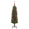 vidaXL Albero di Natale artificiale con 150 LED Verde 120 cm