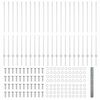 vidaXL Recinzione con Posto Argento 1,4 x 50 m Acciaio