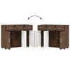 vidaXL Credenza Rovere Marrone 88,5 x 30,5 x 73 cm Legno multistrato