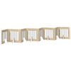 vidaXL Cancello per cani pieghevole con supporti 8 pz Rovere Sonoma