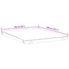 vidaXL Coprimaterasso Bianco 160x200 cm Impermeabile