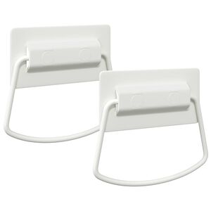 vidaXL Maniglie per Armadi 2 pcs Bianco 85 x 45 mm Metallo