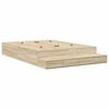 vidaXL Struttura letto con contenitore con porta Rovere Sonoma 140 cm