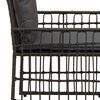 vidaXL Set di Mobili da Esterno 4 pcs Nero e Grigio scuro