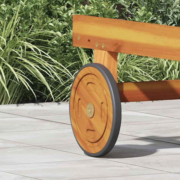 vidaXL Ruote Spaziali con ruota 2 pcs Marrone 20.5 x 20.5 x 2 cm