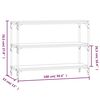 vidaXL Libreria Grigio Sonoma 100x33x70,5 cm Legno Multistrato Acciaio
