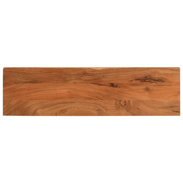 vidaXL Piano per Tavolo 100x30x2,5 Rettangolare Legno Massello Acacia