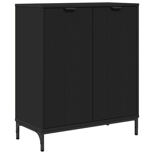 vidaXL Credenza Nero 69,5 x 33 x 82 cm Legno multistrato