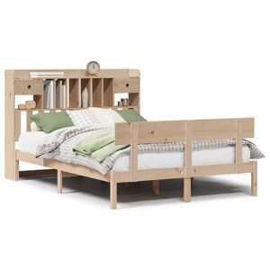 vidaXL Letto Libreria senza Materasso 140x190 cm in Legno di Pino
