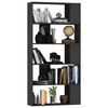 vidaXL Libreria/Divisorio Nero 80x24x159 cm in Legno Ingegnerizzato