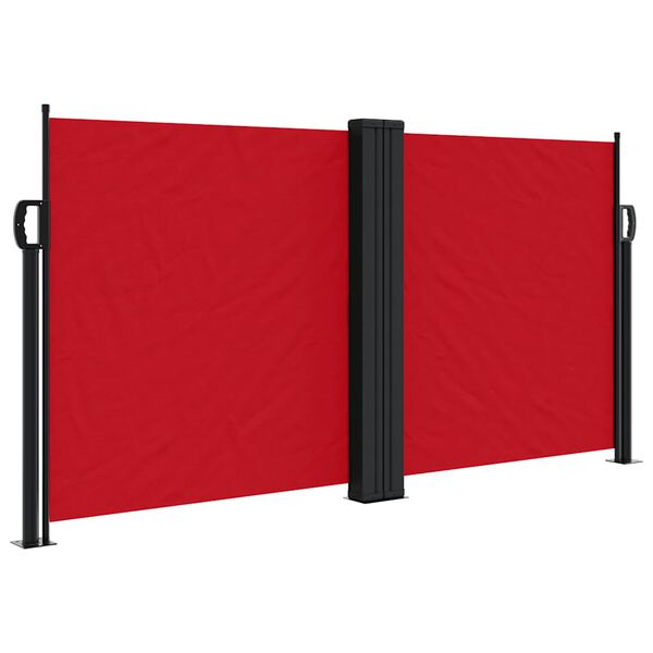 vidaXL Tenda da Sole Laterale Retrattile Rossa 120x1000 cm