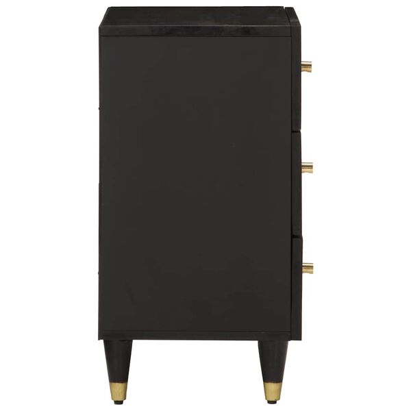 vidaXL Comodino 50x33x60 cm in Legno Massello di Mango