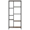 vidaXL Scaffale per Libri 80x30x180 cm Acciaio e Legno Multistrato