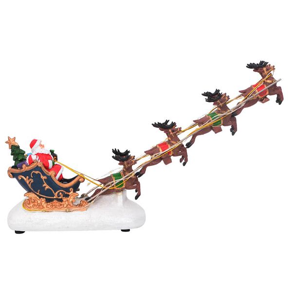 vidaXL Tavolo di Natale Multicolore 31.5 x 6.5 x 16 cm Resina