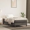 vidaXL Struttura Letto a Rete a Molle Grigio Scuro 90x200 cm Velluto