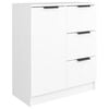 vidaXL Credenza Bianca 60x30x70 cm in Legno Multistrato