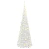 vidaXL Albero di Natale Artificiale Pop-up con 50 LED Bianco 120 cm