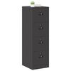 vidaXL Armadio per File con cassetto 2 pcs Nero 44 x 50 x 139 cm