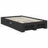vidaXL Struttura del letto Nero 120 x 200 cm Legno multistrato