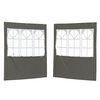 vidaXL Parete per tenda da festa 2 pcs 200 x 195 cm Antracite