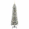 vidaXL Albero di Natale artificiale con 300 LED Bianco 180 cm