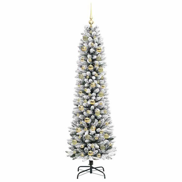 vidaXL Albero di Natale artificiale con 300 LED Bianco 180 cm