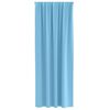 vidaXL Tende Blackout con Anelli 2 pcs Blu Chiaro 260 x 140 cm
