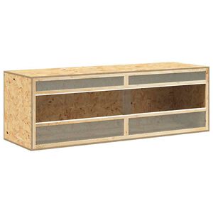 vidaXL Terrario in Legno Multistrato 144x46x48 cm