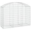 vidaXL Cesto Gabbione ad Arco 150x50x100/120 cm Ferro Zincato
