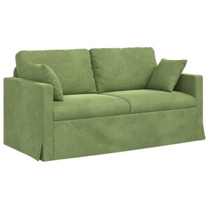 vidaXL Divano Verde chiaro 158 x 78 x 80 cm Velluto