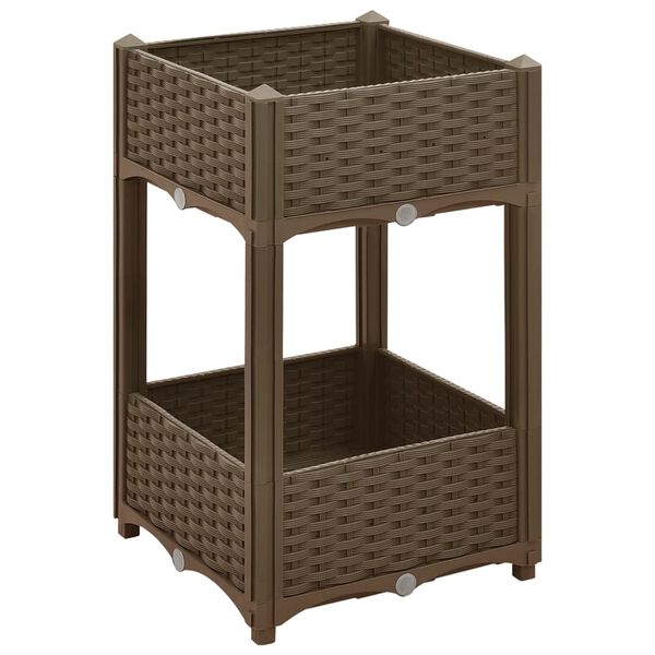vidaXL Fioriera Rialzata 40x40x71 cm in Polipropilene
