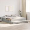 vidaXL Struttura letto con contenitore Grigio cemento 200 cm