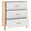 vidaXL Credenza Bianca 62x38x70 cm in Legno Multistrato