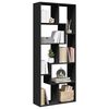 vidaXL Libreria Divisorio Nera 67x25x161,5 cm in Truciolato