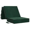vidaXL Divano Letto Pieghevole 75 x 63 x 45 cm Verde Scuro