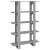 vidaXL Libreria/Divisorio Grigio Sonoma 100x30x160 cm