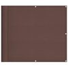 vidaXL Paravento da Balcone Marrone 90x800 cm 100% Poliestere Oxford