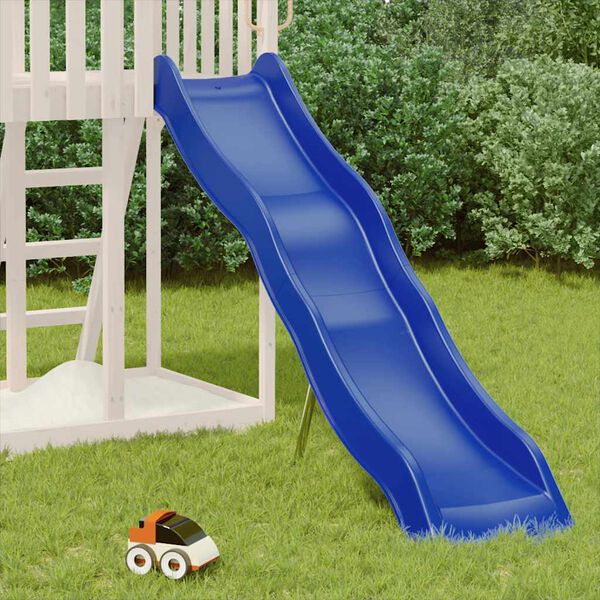 vidaXL Scivolo per Bambini Blu 210x40 cm in Polipropilene