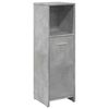 vidaXL Mobile da Bagno Grigio Cemento 30x30x95 cm in Legno Multistrato