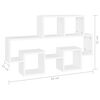 vidaXL Scaffale a Muro Auto Bianco 82x15x51 cm Legno Multistrato