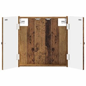 vidaXL Armadio per Dartboard BREDA Legno antico 52,5 x 10,5 x 53,5 cm
