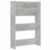 vidaXL Scarpiera a Muro Grigio Cemento 60x18x90cm in Legno Multistrato