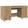 vidaXL Scrivania rovere artigianale Legno ingegnerizzato