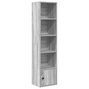 vidaXL Libreria Grigio Sonoma 31x24x127 cm in Legno Multistrato