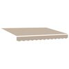 vidaXL Tenda retrattile Beige 350 x 250 cm Tessuto e Alluminio